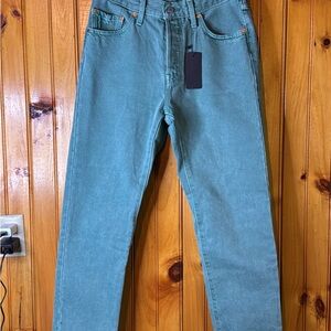Levi's Women's Stonewashed green Straight Leg Jeans